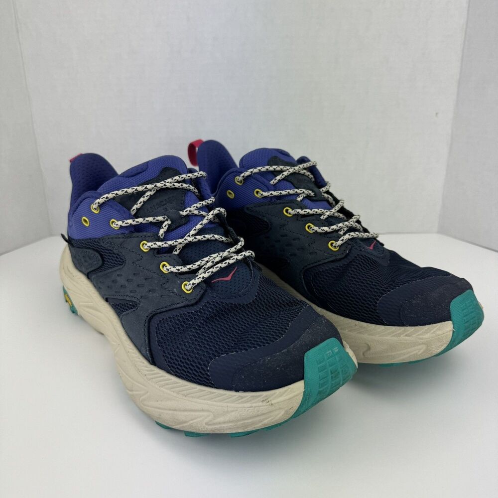 Hoka Anacapa 2 Low GTX Hiking Shoes Womens 11 B Navy Gore-Tex Vibram 1142830 VMN